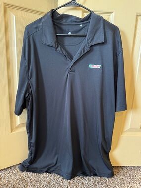 Men's Black Performance Polo Shirt
